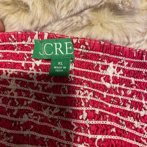 J Crew Cotton Voile Keyhole Cover-Up Maxi Dress Blushing Meadow Size XL - Picture 10 of 11